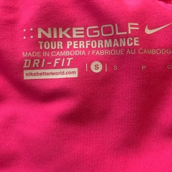 Nike GolfTour Performance Dri Fit Kick Shorts Size S Hot Pink Fitted N Summer - Picture 3 of 5